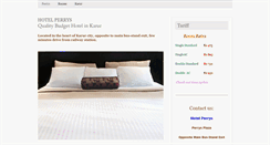 Desktop Screenshot of hotelperrys.com